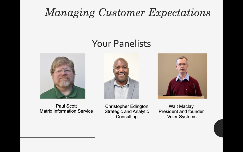 Managing Customer Expectation Panel
